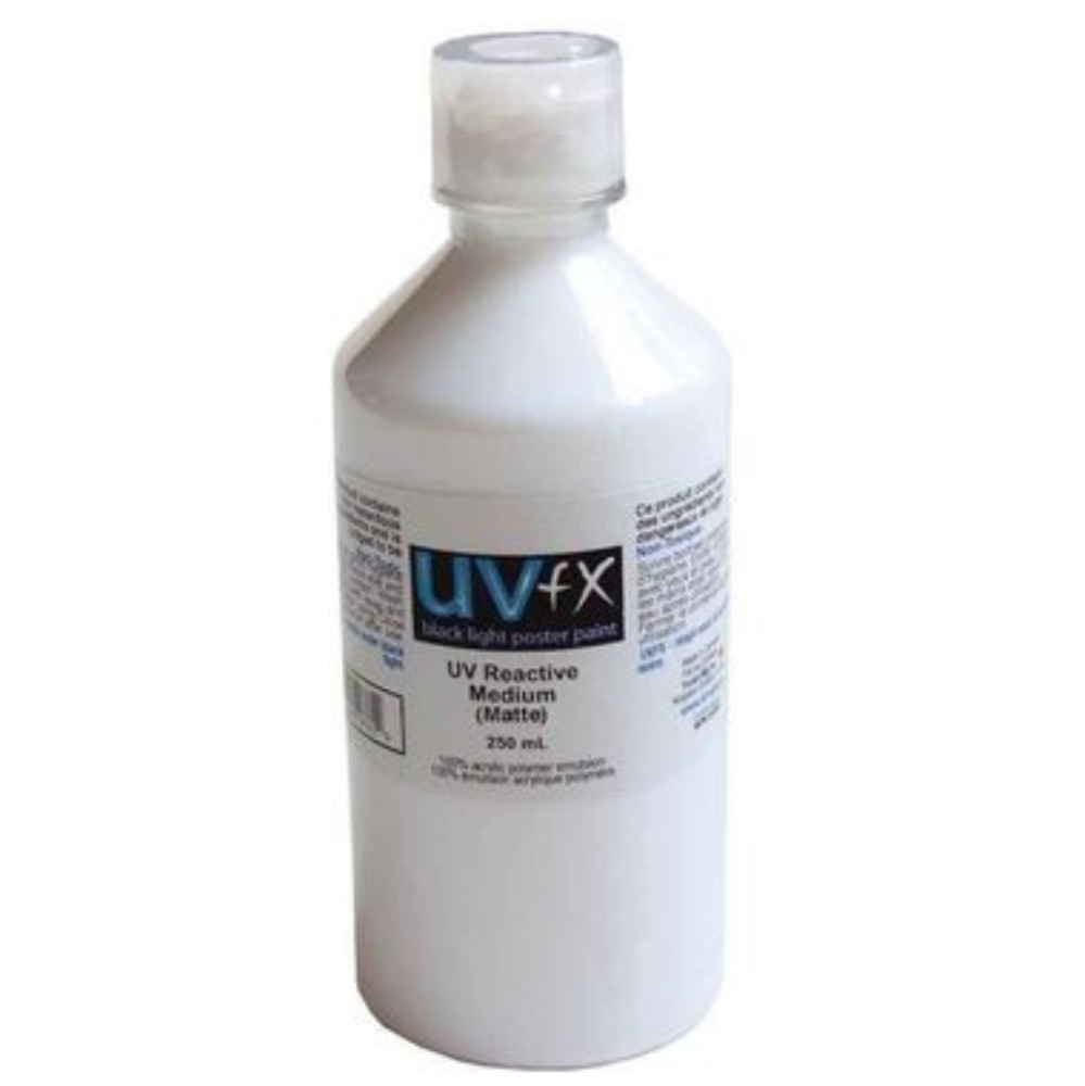 uv fx paint medium matte 250ml -transparent white
